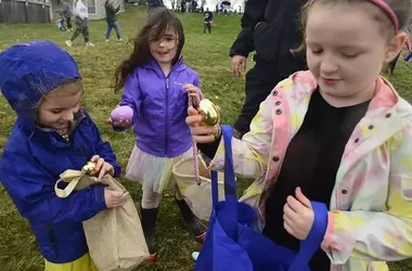 Easter Egg Hunt Brings Joy to Families in Batavia Despite Rain