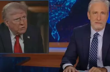 Jon Stewart Takes Aim at Trump's Toy-Economy Remarks