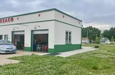 Historic Gas Station Transformed into Vibrant Community Hub