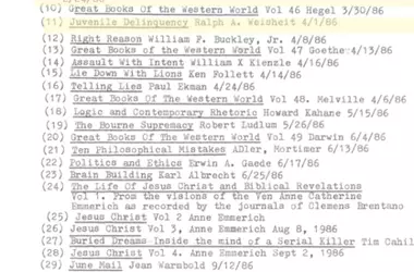 A Lifetime of Reading: Dan Pelzer's Legacy in 3,599 Books
